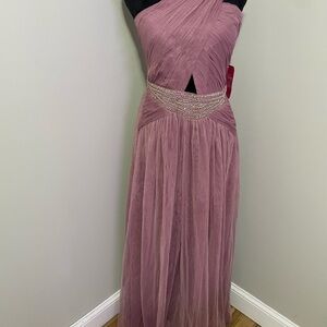 Little Mistress Mauve Dress with Beadwork